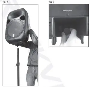 FIG 3 Mounting the Speaker