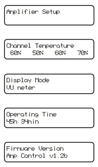 RAM Audio W Series Professional Power Amplifiers- Amplifier Setup