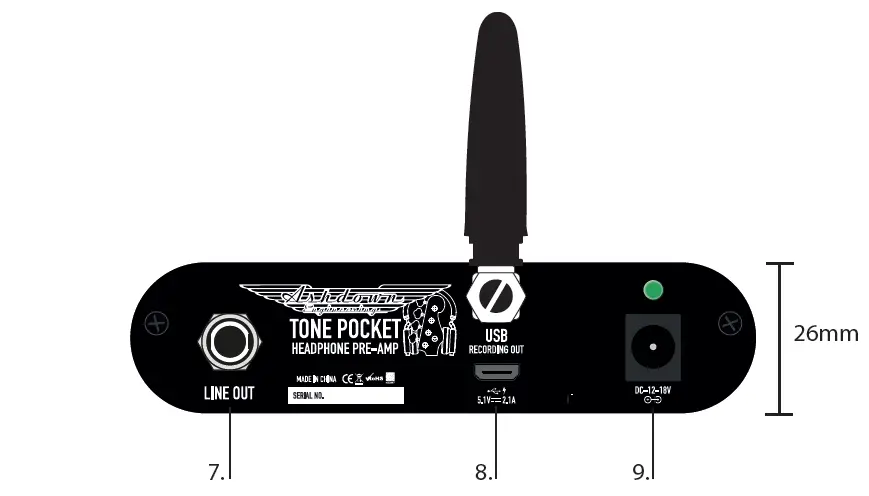 Ashdown Tone Pocket V2.0 Portable Bass Headphone Amplifier fig 4
