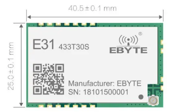 EBYTE E31 433T30S AX5243 433MHz 1W SMD Wireless Module -overview