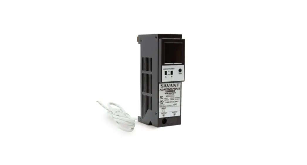 Savant Qp2apd10 Qo Adaptive Phase Dimmer User Manual Savant Qp2apd10 Qo Adaptive Phase Dimmer User Manual
