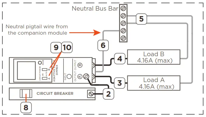 SAVANT QP2APD10 QO Adaptive Phase Dimmer - circuit breaker
