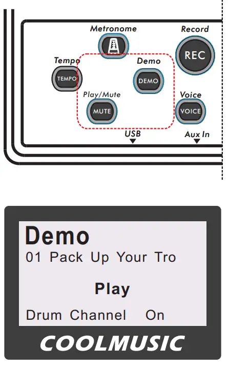 COOLMUSIC DD 8 Professional Electric Drum - switch 1
