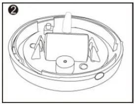 NEO Zwave Plus Water Leak Alarm Sensor Zwave Flood Leakage Sensor - Install the battery