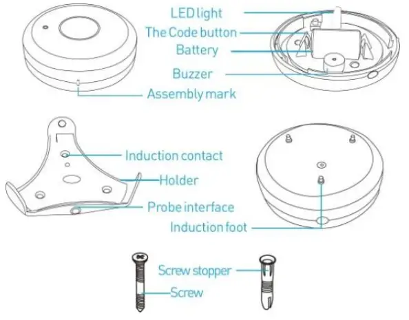 NEO Zwave Plus Water Leak Alarm Sensor Zwave Flood Leakage Sensor - Product Configuration