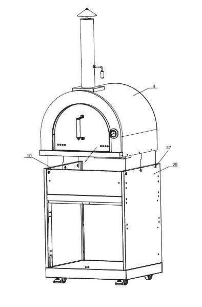 Empara- EMPV-PG02- Outdoor -Pizza- Oven- Cabinet -11