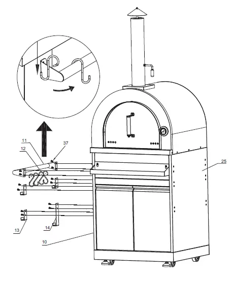 Empara- EMPV-PG02- Outdoor -Pizza- Oven- Cabinet -14