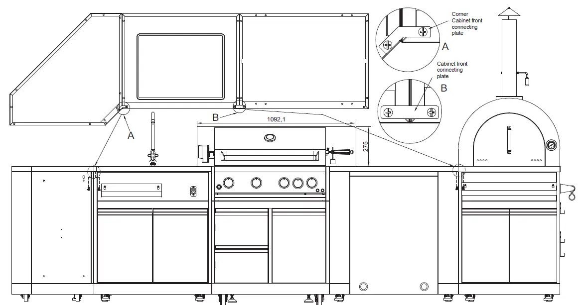 Empara- EMPV-PG02- Outdoor -Pizza- Oven- Cabinet -15