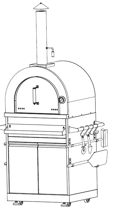 Empara- EMPV-PG02- Outdoor -Pizza- Oven- Cabinet -PRODUCT
