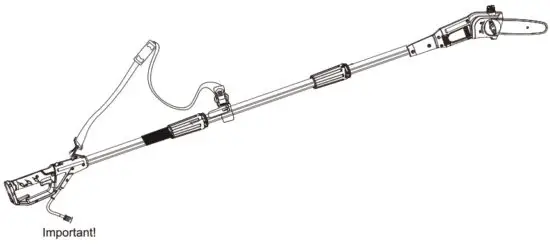 greenworksTOOLS 720W Electric Pole Saw Pruner - Fig 1