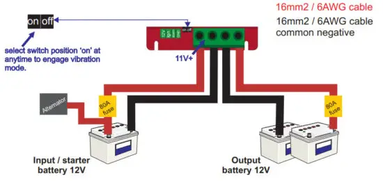 STERLING POWER BB1270 12V to 12V 70A Battery to Battery Charger - Input voltage
