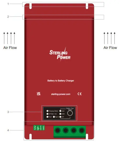 STERLING POWER BB1270 12V to 12V 70A Battery to Battery Charger - PRODUCT INFORMATION
