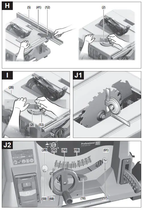 BOSCH GTS 635-216 Professional Heavy Duty Electric Table Saw-10