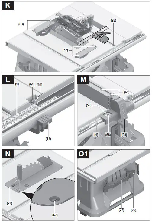 BOSCH GTS 635-216 Professional Heavy Duty Electric Table Saw-11