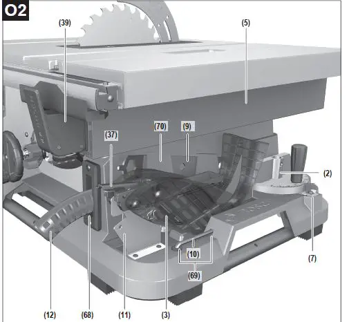 BOSCH GTS 635-216 Professional Heavy Duty Electric Table Saw-12