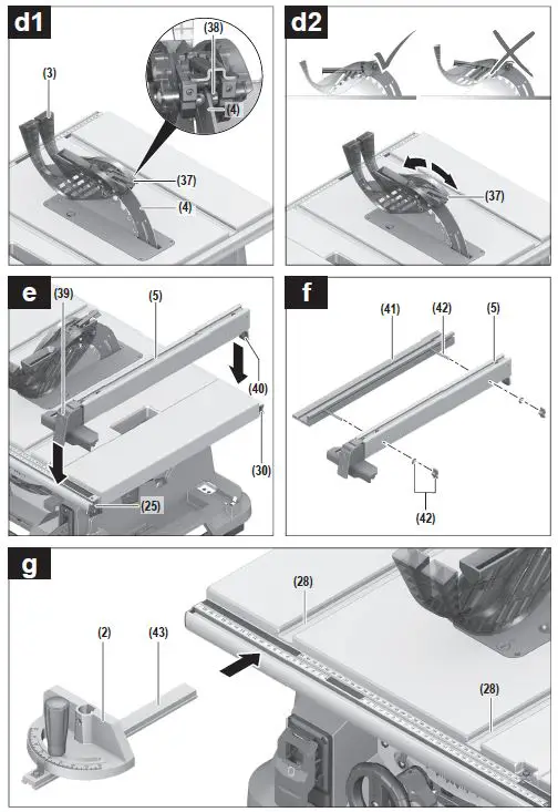 BOSCH GTS 635-216 Professional Heavy Duty Electric Table Saw-5