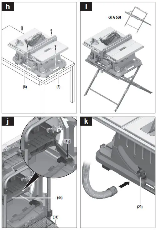 BOSCH GTS 635-216 Professional Heavy Duty Electric Table Saw-6
