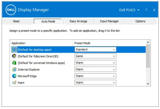 DELL P2423 Smart Monitor - dialog2