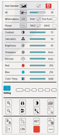 euromex ED.3000 Blue Line Series Microscope - Function Menu