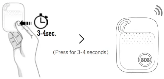 eevi SOS Personal Medical Alarm 4G with GPS Positioning - Activating an SOS Alarm