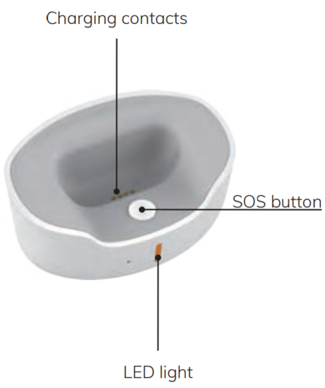 eevi SOS Personal Medical Alarm 4G with GPS Positioning - Charging contacts