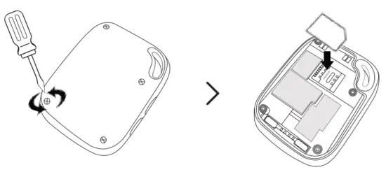 eevi SOS Personal Medical Alarm 4G with GPS Positioning - Put the SIM card