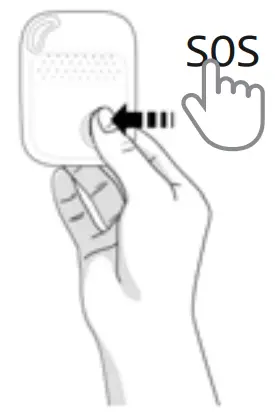 eevi SOS Personal Medical Alarm 4G with GPS Positioning - press the SOS button