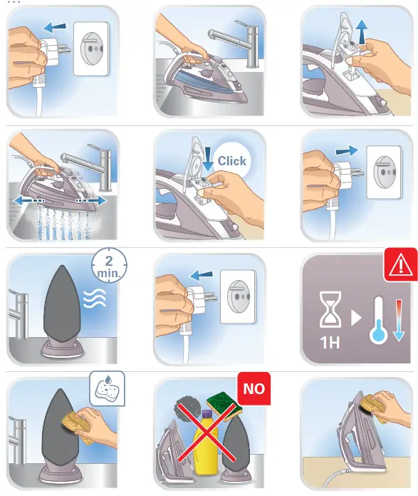 Tefal FV4964M0 Steam Iron Blue 2500 Watts-10