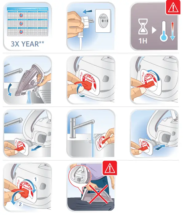 Tefal FV4964M0 Steam Iron Blue 2500 Watts-8