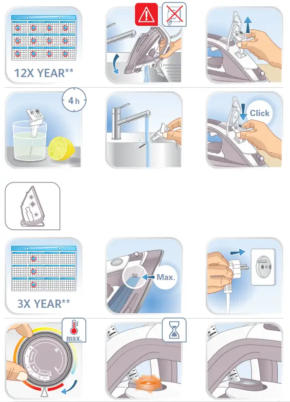 Tefal FV4964M0 Steam Iron Blue 2500 Watts-9