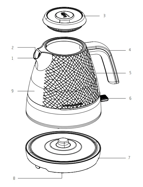 beko WKM 8307 B Electric Kettle 1