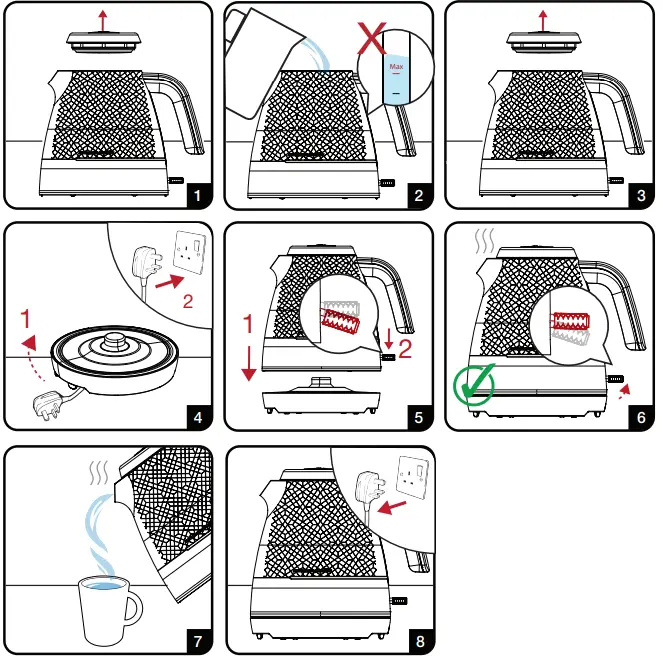 beko WKM 8307 B Electric Kettle 3