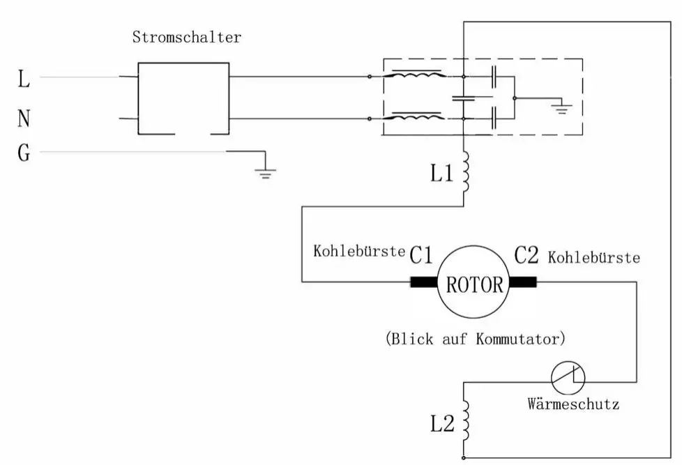 scheppach Air Force 3 Portable Compressor Instruction Manual - Stromschalter