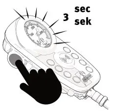 interspiro PAC Personal Alarm Control unit - Pressure gauge backlight