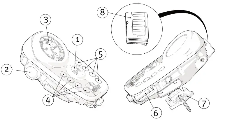 interspiro PAC Personal Alarm Control unit - overview