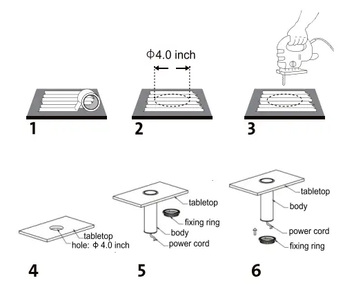 KEDING K268269 Pop Up Socket- fig2