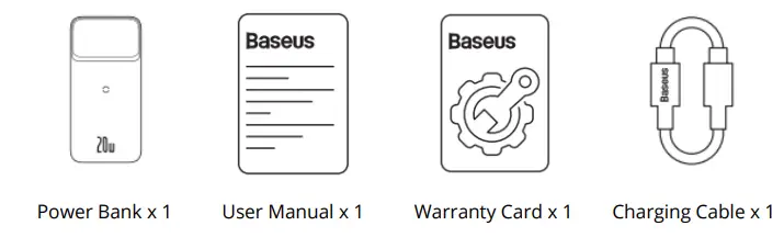Baseus PPCX010005 20WE Magnetic Wireless Power Bank with Battery 10000mAh-1