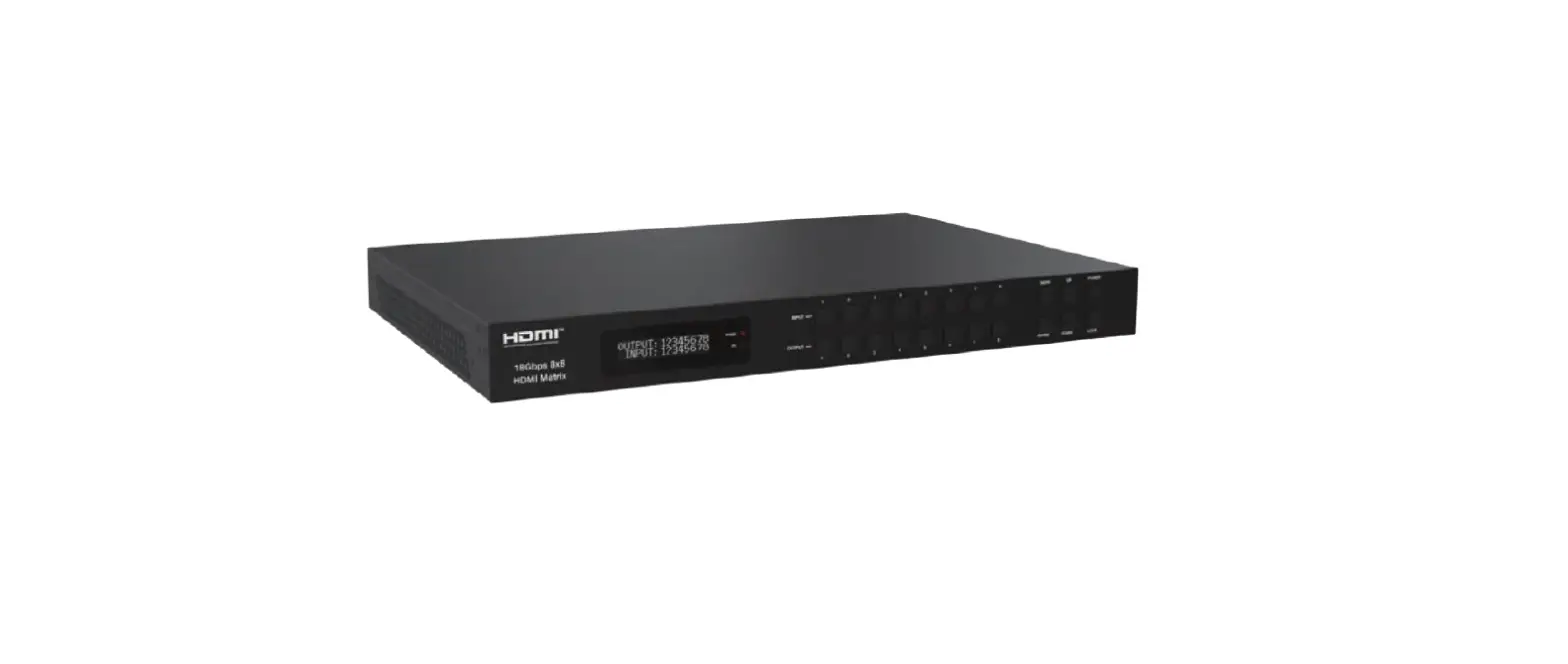 Paugge Ent-mx20b8x8 18gbps 8x8 Hdmi Matrix With Arc Function User Manual