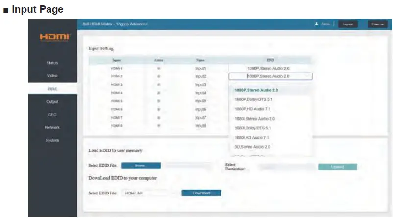 paugge-ENT-MX20B8X8-18Gbps-8x8-HDMI-Matrix-with-ARC-Function-FIG-11