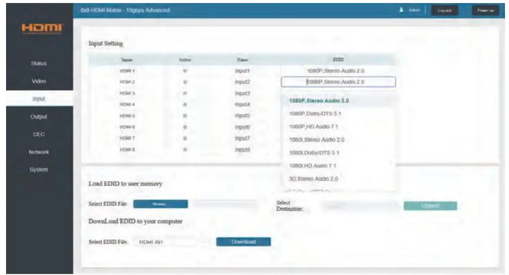 paugge-ENT-MX20B8X8-18Gbps-8x8-HDMI-Matrix-with-ARC-Function-FIG-7