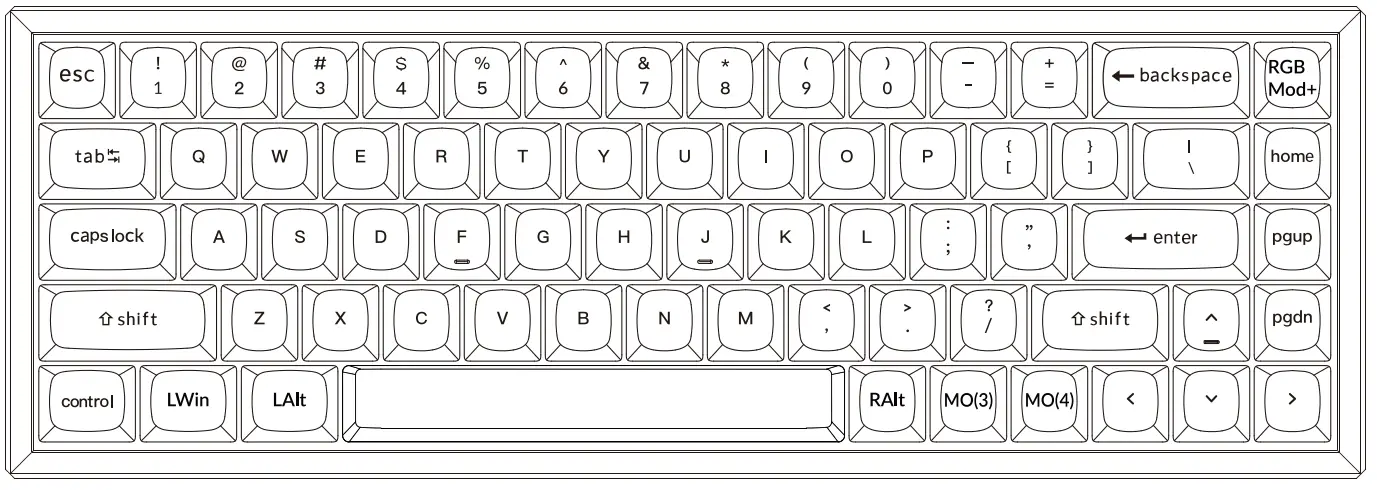 Keychron K6 Pro Bluetooth Mechanical Keyboard - system