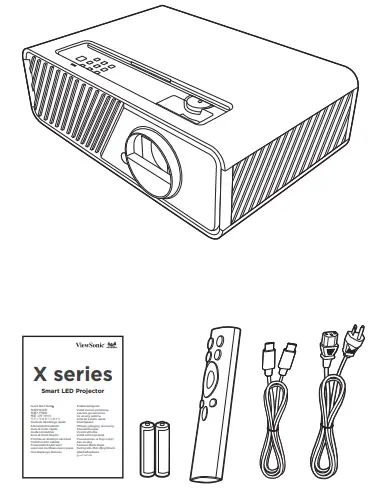 ViewSonic X1 QSG X series Smart LED Projector - Fig