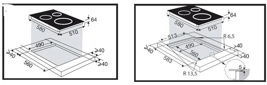 Brandt BPI164DUB Induction Cooktop 2