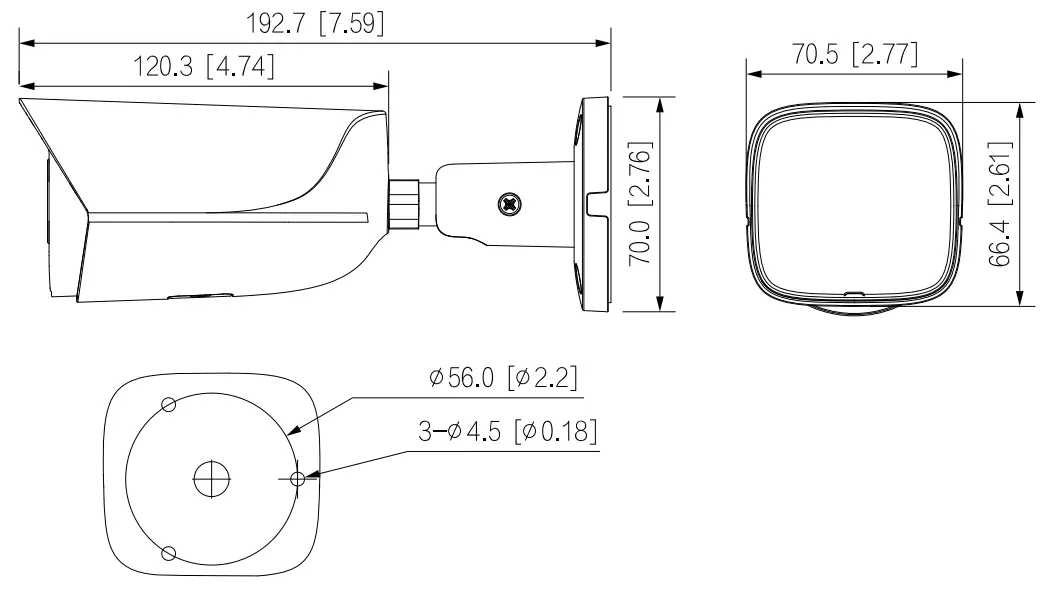 dahua DH IPC HFW3866EP AS AUS 8 MP IR Fixed Focal Bullet WizSense Network Camera - fig 1