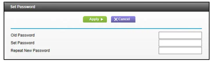 High Speed Cable Modem - Type the old password