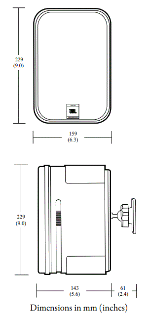 JBL-Professional-CSS-1S-T-Compact-Two-Way 100V-70V-8-Ohm-Loudspeaker-Fig-6