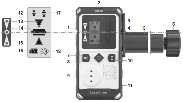 Laserliner 033.55A Range eXtender G60 Green Laser Receiver-fig2
