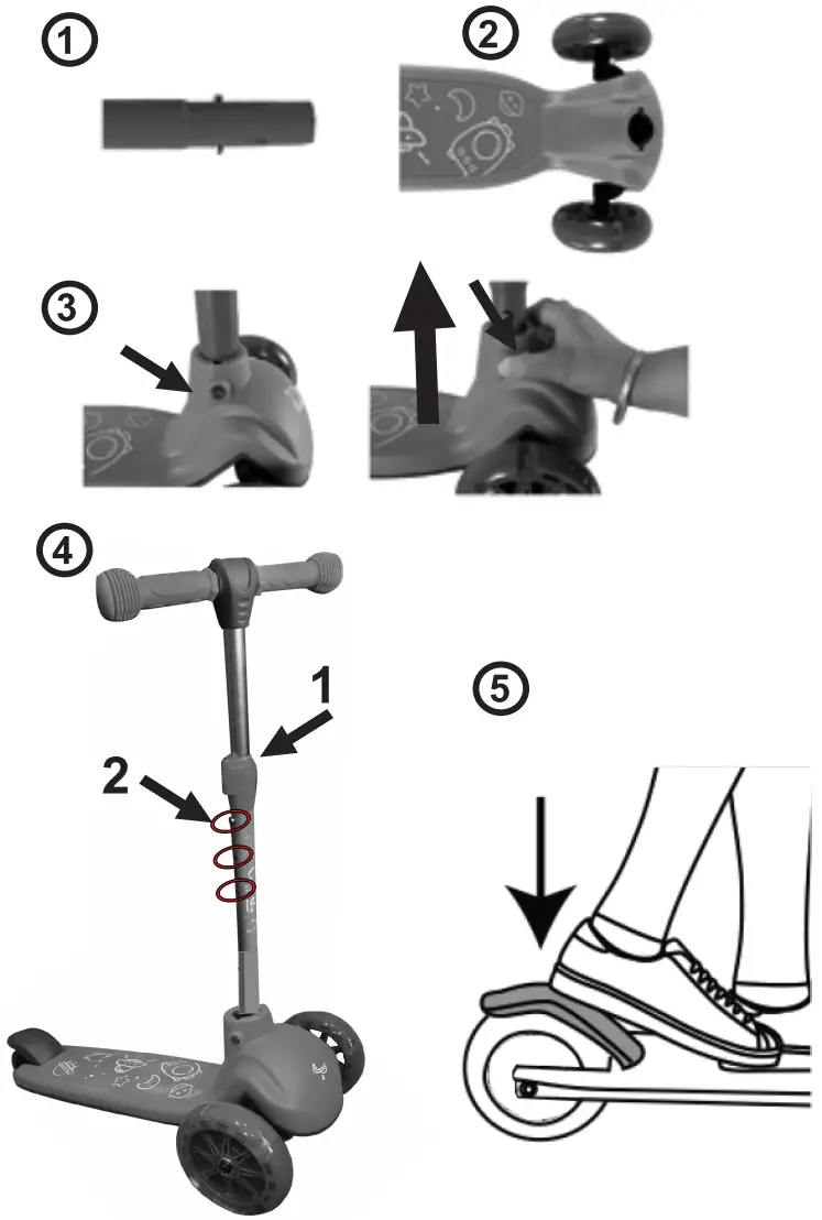 lorelli 10390160001 TAMTAM Toy Scooter - Tool 1