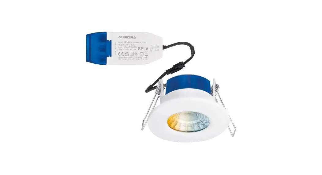 Aurora Au-r6cwsbf R6 Baffled Fire Rated Downlight Wattage User Guide