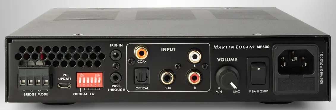 MARTINLOGAN MP500 DSP Presets or Firmware Amplifier